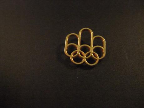 Olympische ringen (goudkleurig)